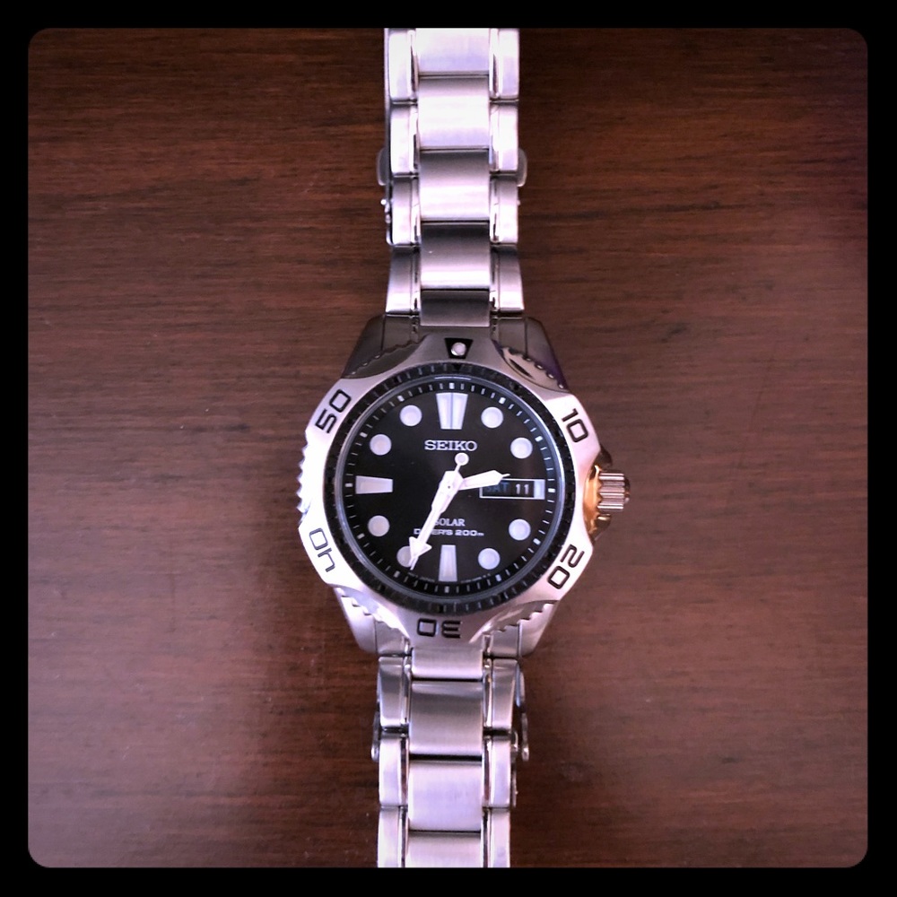 Seiko solar watch! Brand new no box never worn
